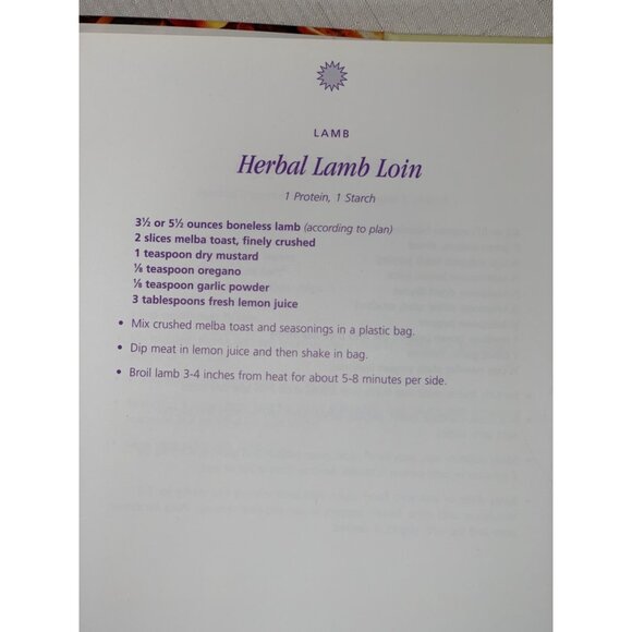 Vintage "Cooking Light Naturally" Recipe Book - LA Weight Loss Centers Healthy - Picture 5 of 8